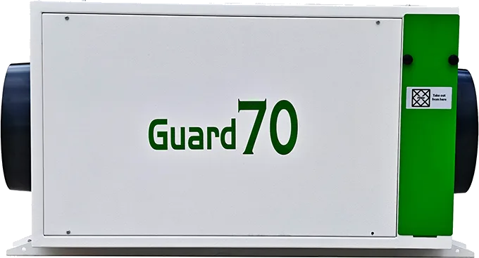PreAir Guard 70 — deshumidificador de techo, 70 L/día